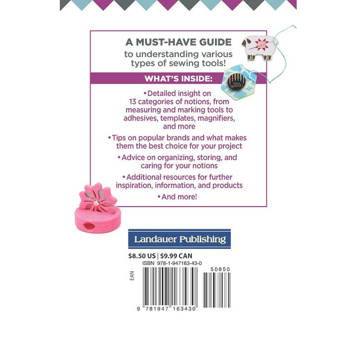Fox Chapel Publishing - Wholesale Book - Adult - Pocket Guide to Sewing Notions -Carry-Along Reference Guide