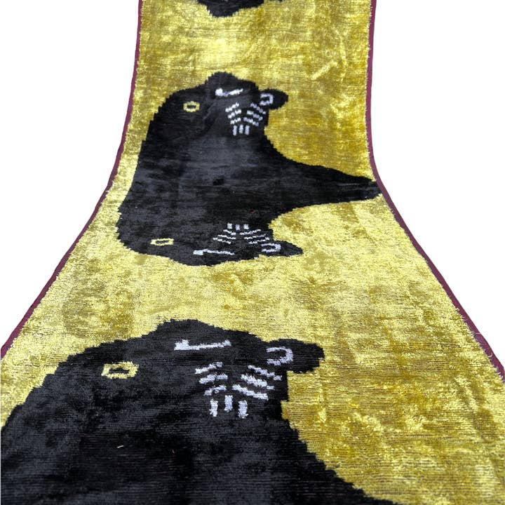 ikat stoff, ikat panther stoff, ikat handgewebter stoff für den Großhandel von Ikat Atelier