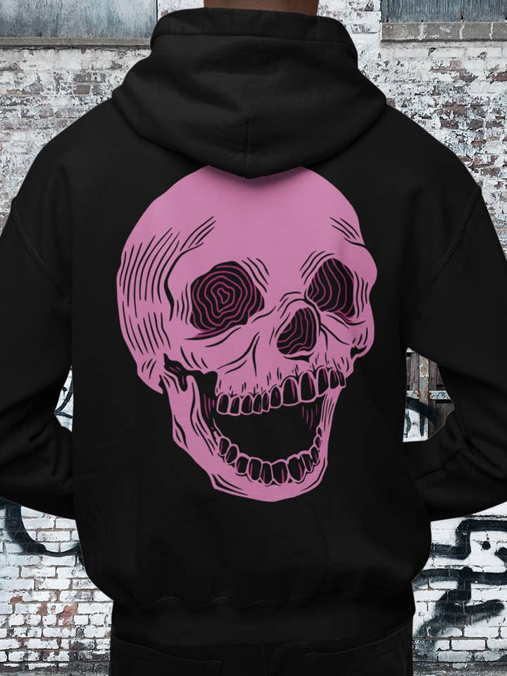 X-Ray Vision Skull Premium Zip-Up Hoodie for wholesale by XRAEART Clothing Co