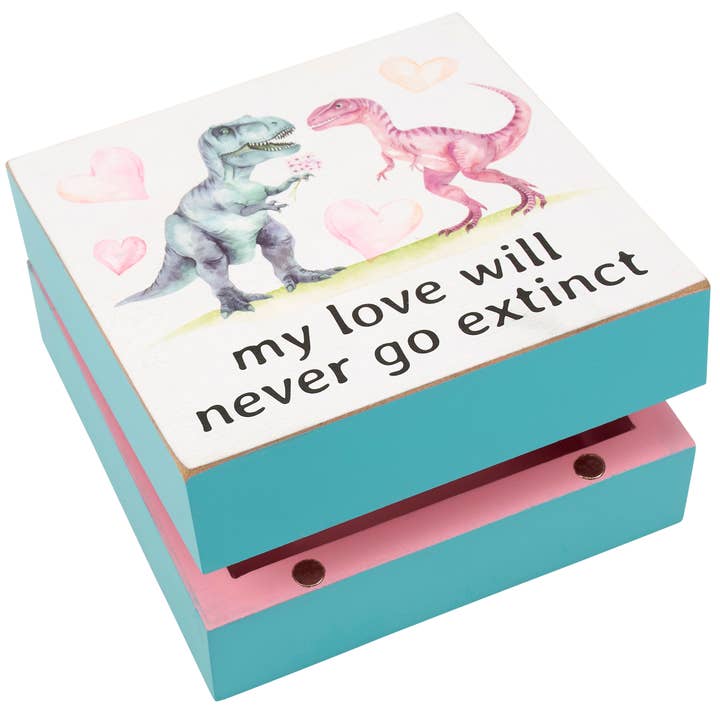 Never Go Extinct Hinged Box for wholesale by Primitives by Kathy