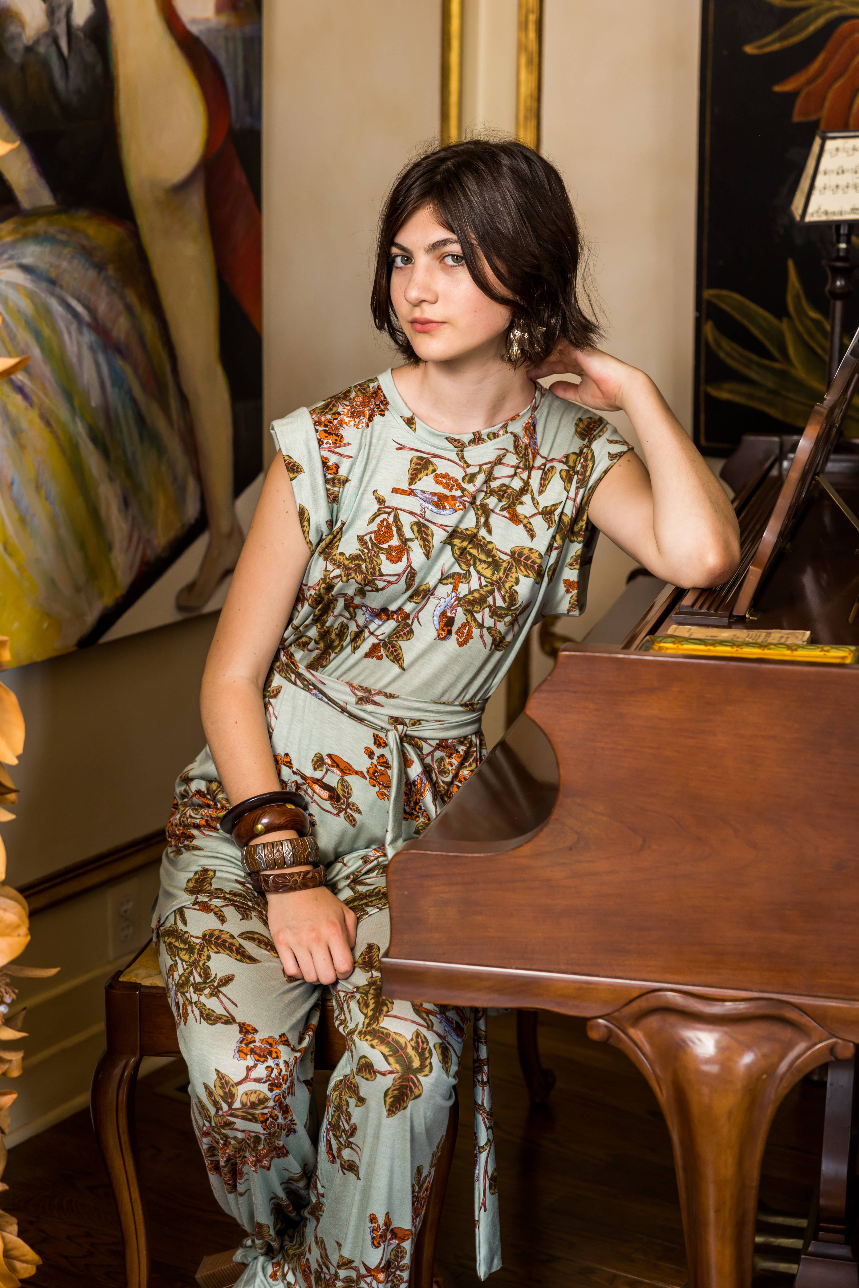 Jennafer Grace – Engroshandel Top- og buksesæt (IKKE Loungewear) - Dame – Bronte Tunika & Palazzo Pant Sæt