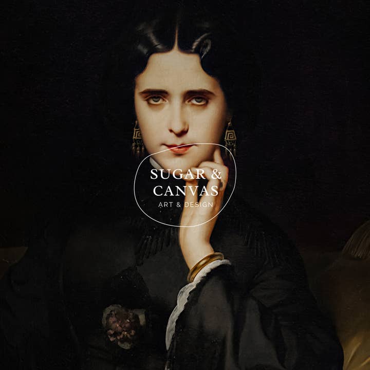 Sugar & Canvas - Wholesale Art Print - European Vintage Rustic Madame de Loynes Art Print VP138