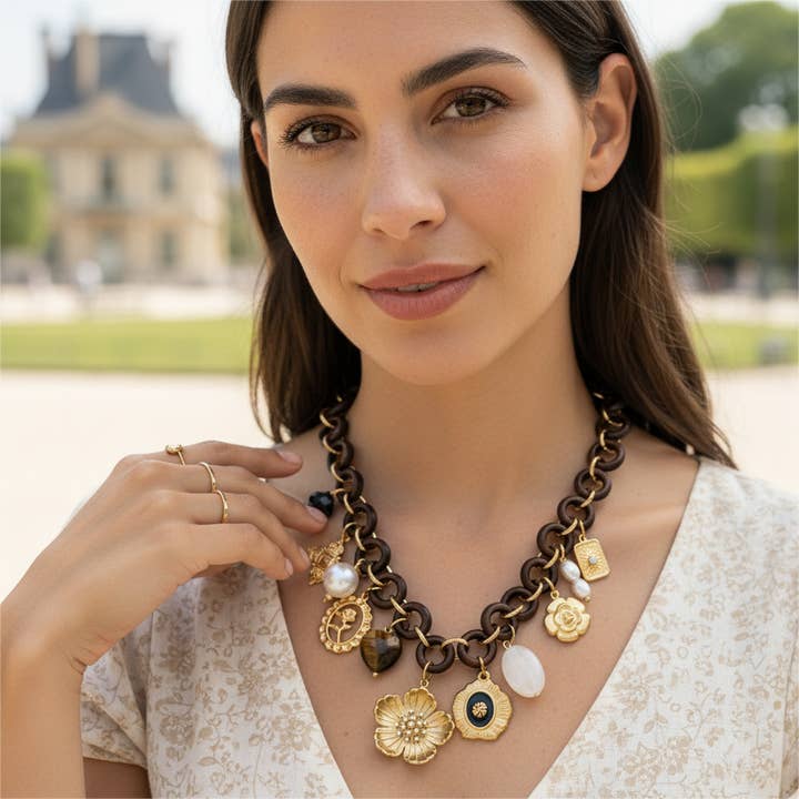 Necklace - Maelys for wholesale by Lovelika