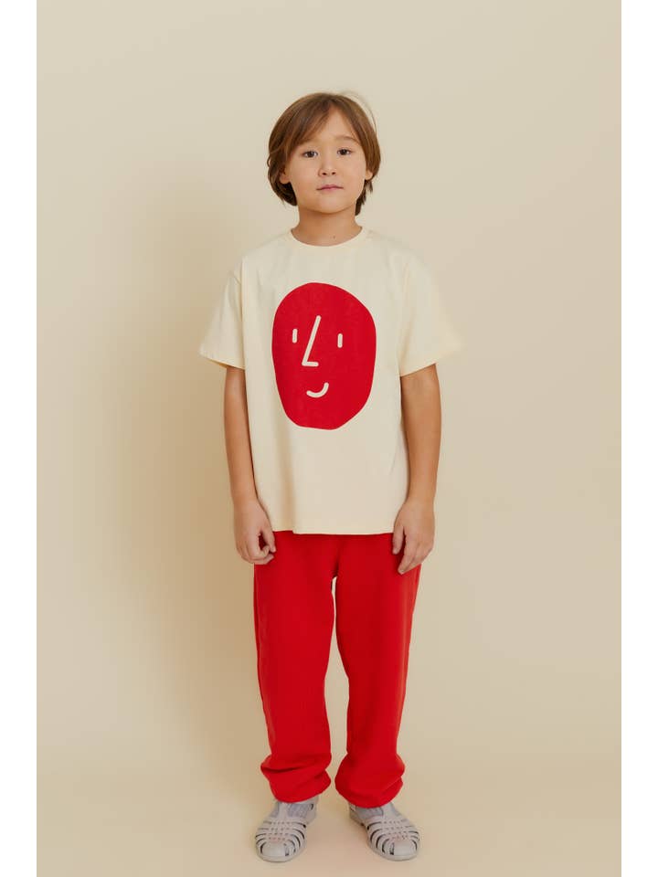 Amarelo T-SHIRT DE BATATA EM ALGODÃO ORGÂNICO EM AMARELO para venda a revendedores na Faire2