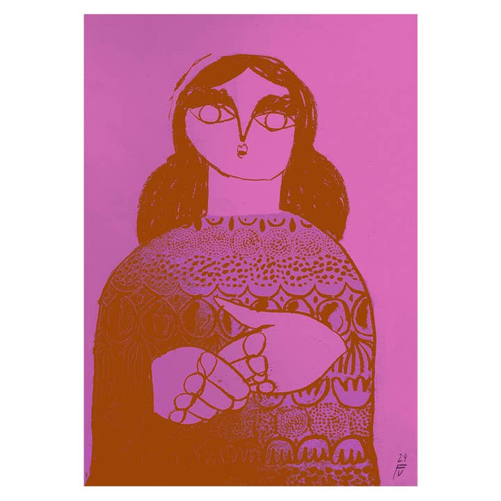 FineArt Print DIDN'T WANNA BE ANYONE'S GHOST for wholesale by Franziska Uhlig Illustration