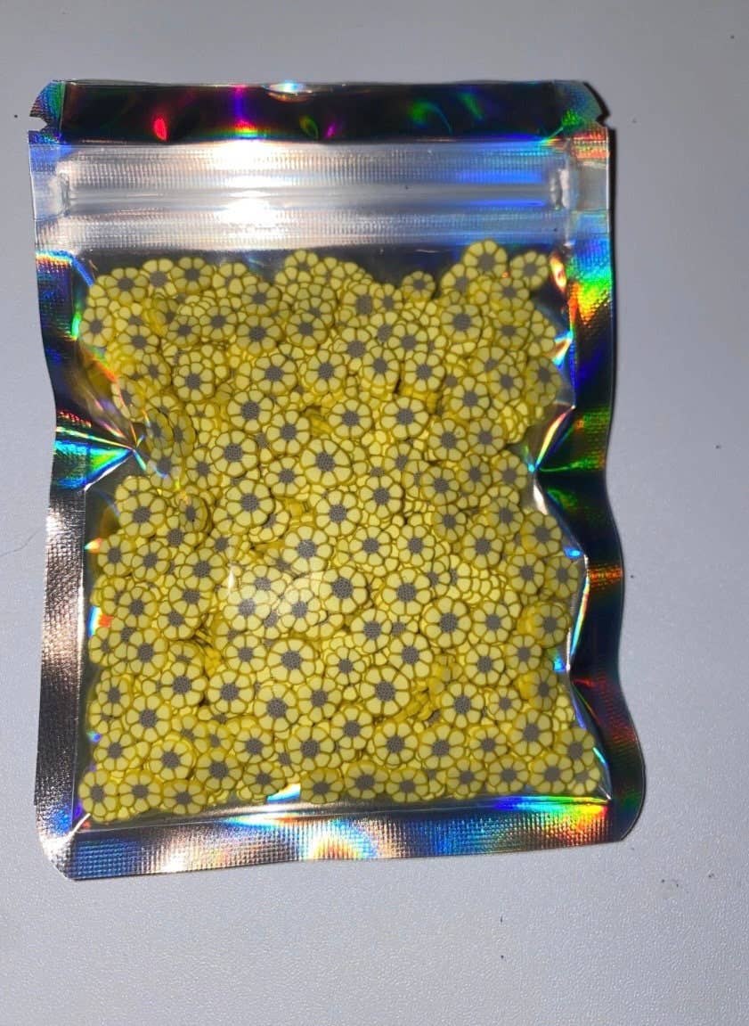 ASAP Craft Supplies - Wholesale Craft Supplies - Sunflower Polymer Clay Slices 5mm.  0.5 oz bag2