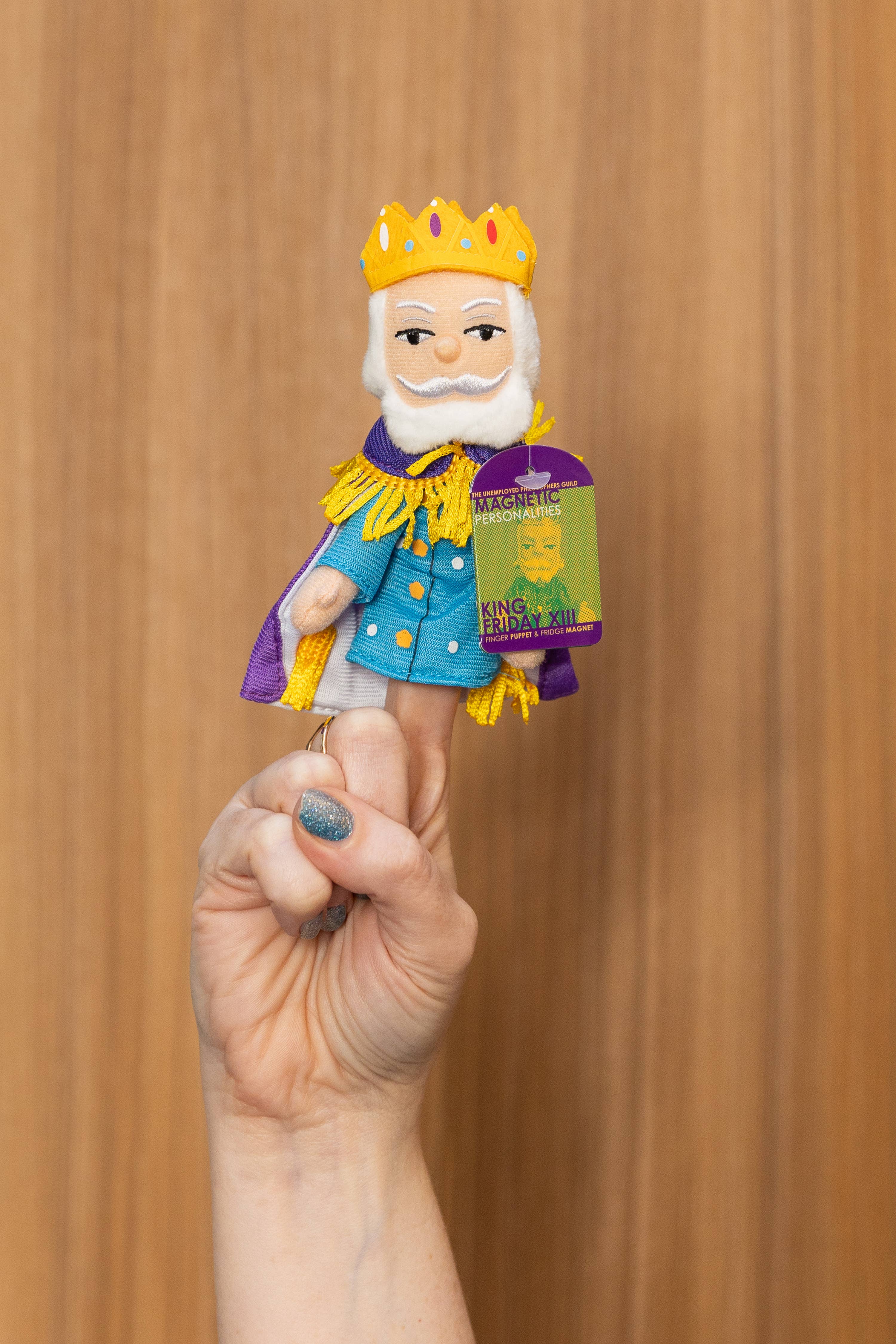 Unemployed Philosophers Guild - Wholesale Finger Puppet - Kids & Baby - King Friday Finger Puppet1