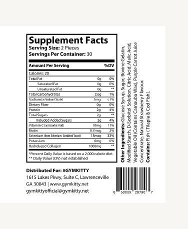 #GYMKITTY, Inc - Wholesale Oral Supplement/Vitamin - #SKIN Collagen Gummies5