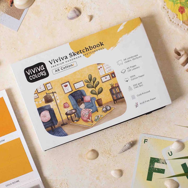 Sketchbooks - A6 Cotton - 100% cotton handmade paper and other Purchase Wholesale sketchbooks. Free Returns & Net 60 Terms on Faire trending on Faire.