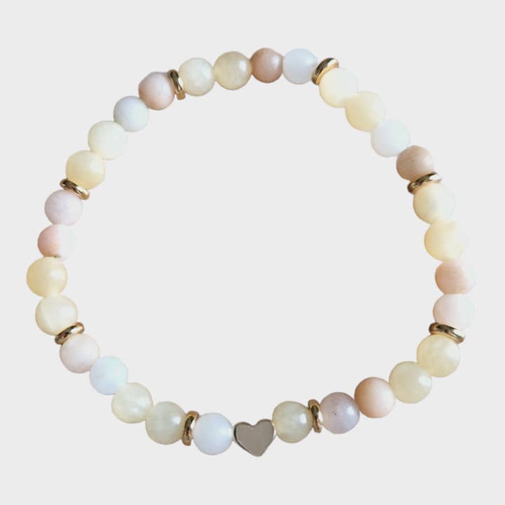 Edelsteinarmband Aventurin / Orangencalcit für den Großhandel von eigenART handgemachte Einzelstücke