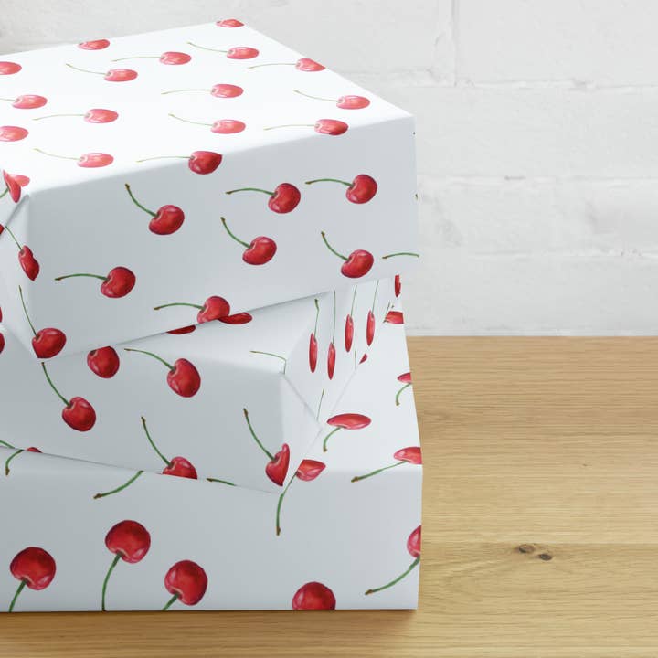 Cherries Wrapping Paper for wholesale by Wishbrush