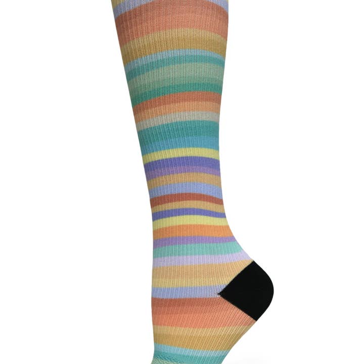 Crazy Compression - Wholesale Socks - Unisex - 360 Spring Stripes OTC Compression Socks (Standard & Extra Wide)6