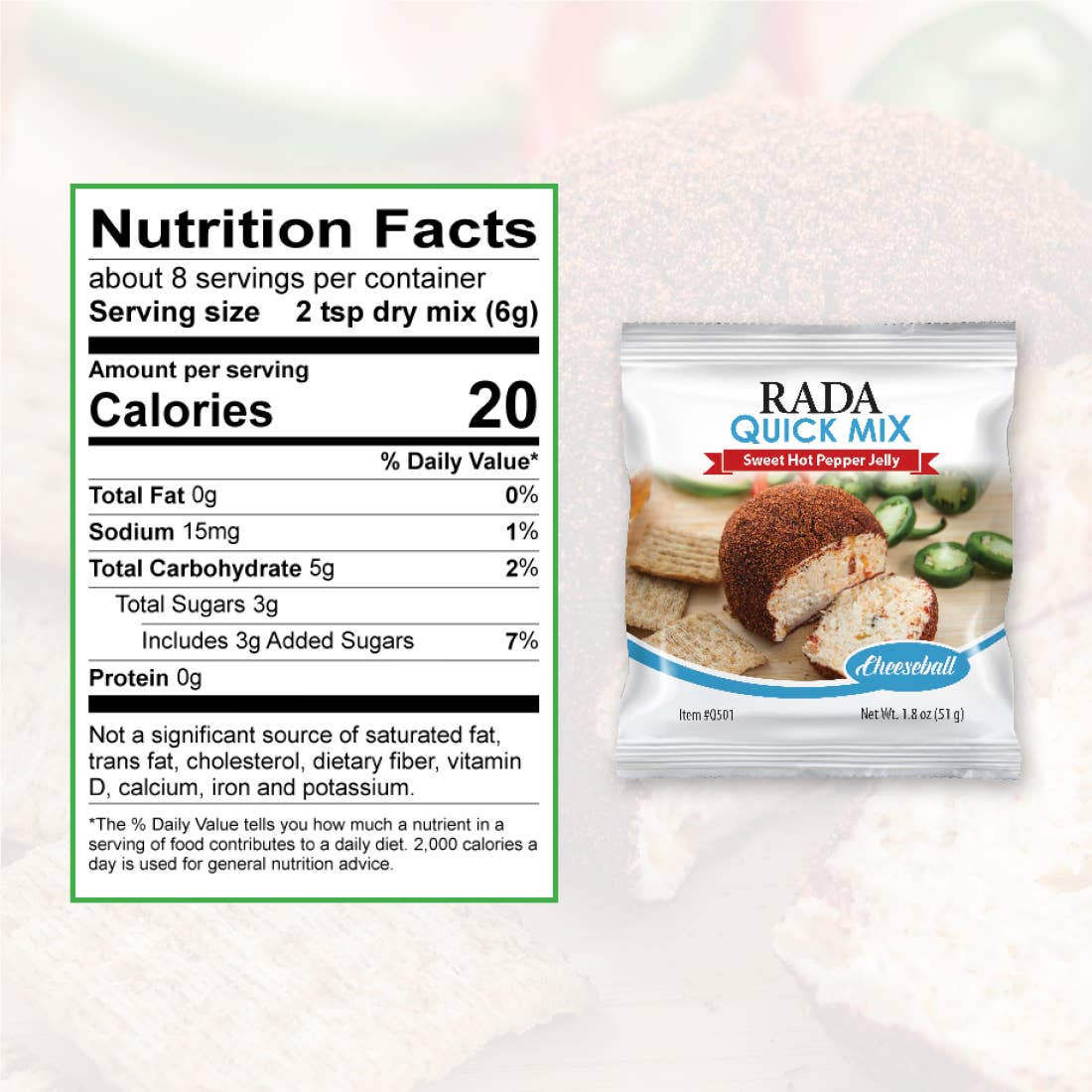 Rada Cutlery - Wholesale Cheese - Sweet Hot Pepper Jelly Cheeseball2