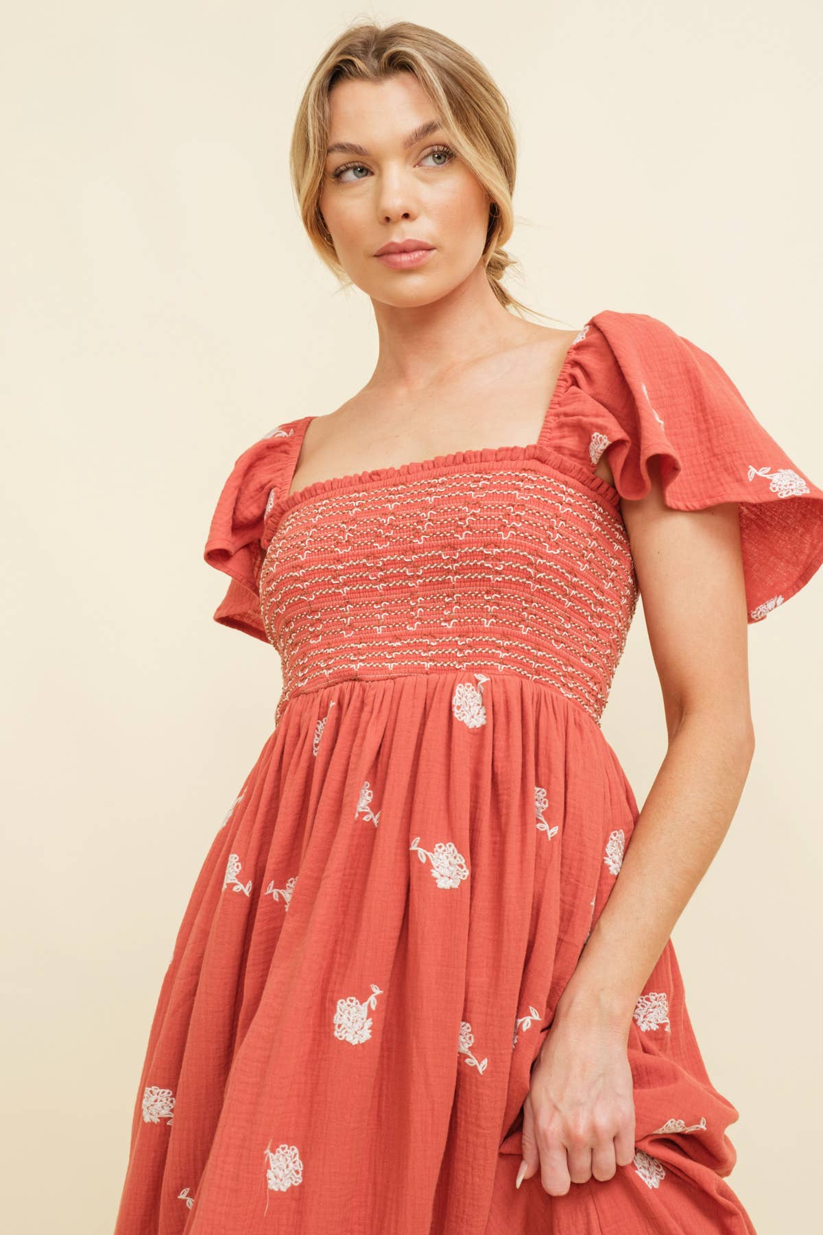 Cloud Ten - Venta al por mayor Vestido - Mujer - CD13371 - VESTIDO EMBO FLORAL7