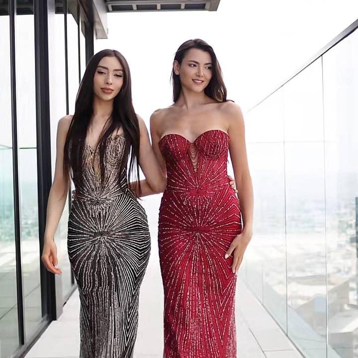 Strapless Sequin Corset Evening Gown Formal Dress By LA2195 and other Purchase Wholesale cerimonia abiti. Free Returns & Net 60 Terms on Faire trending on Faire.