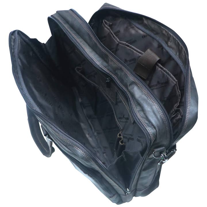 Greenwood – Mala para portátil - Unissexo por atacado – Saco para computador portátil senhora pasta castanha homem XL1