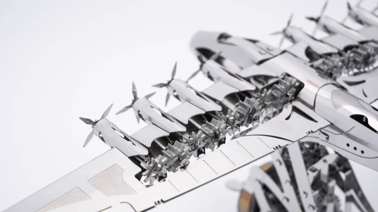 METAL-TIME INC. - Wholesale DIY Craft Kit - SPRUCE GOOSE HUGHES H-4 HERCULES  mechanical airplane kit4