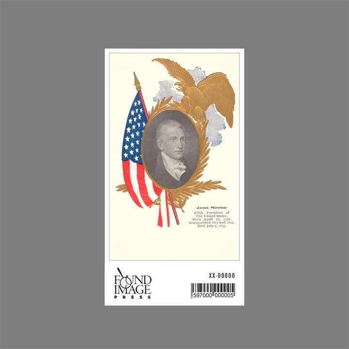 Found Image Press - Vente Autocollant - Autocollant PR-06 James Monroe1