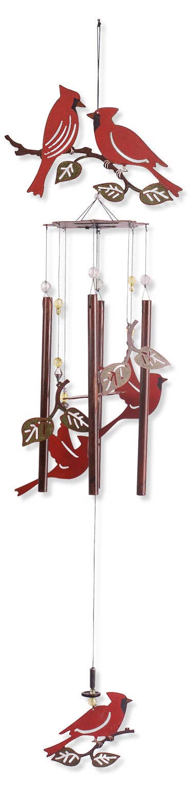 Sunset Vista Designs - Wholesale Wind Chime - Cardinal Garden Wind Chimes Spring & Fall Decor - 804271