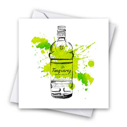 Catherine Loves - Wholesale Everyday Greeting Card - Gin Bottles- Tanqueray Gin Greeting Card