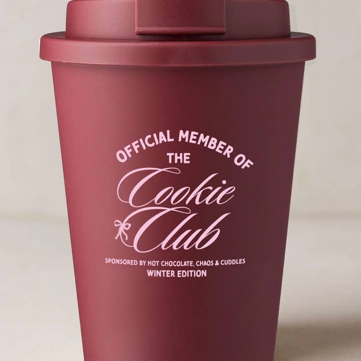 Liliput - Wholesale Insulated mug/tumbler - Coffee to go cup red "Cookie Club"0