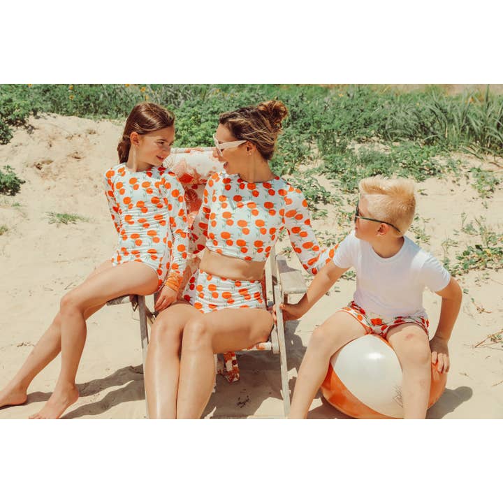 Conjunto de dos piezas con flores de Nápoles para mujer, manga larga, parte inferior para venta al por mayor de Saint Ida