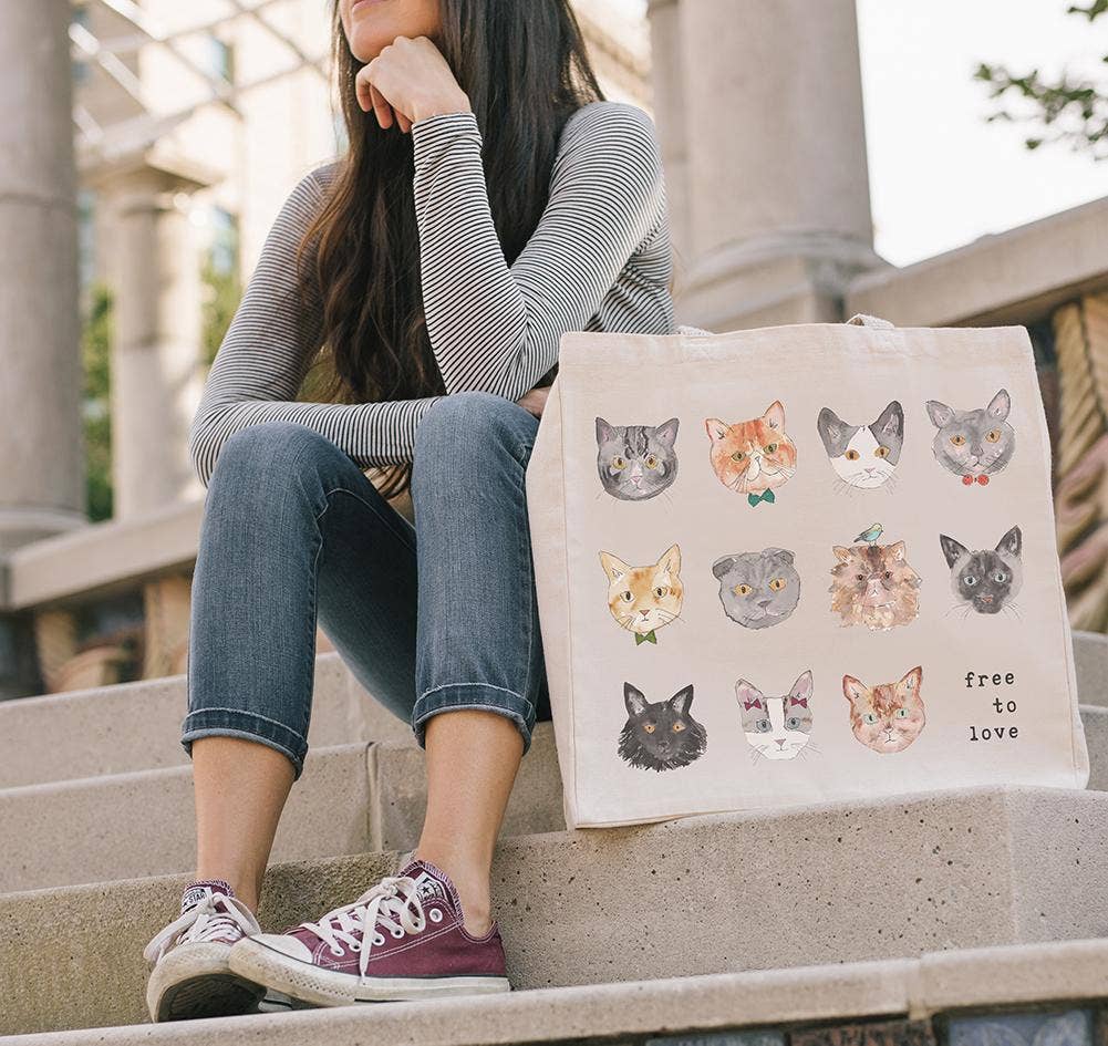 The Tote Project - Wholesale Tote Bag - Women's - Cat Lover Tote Bag4