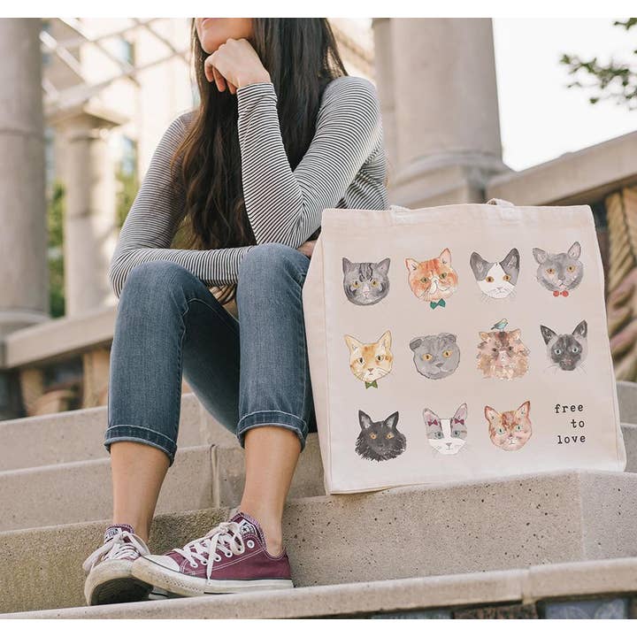 The Tote Project - Wholesale Tote Bag - Women's - Cat Lover Tote Bag4
