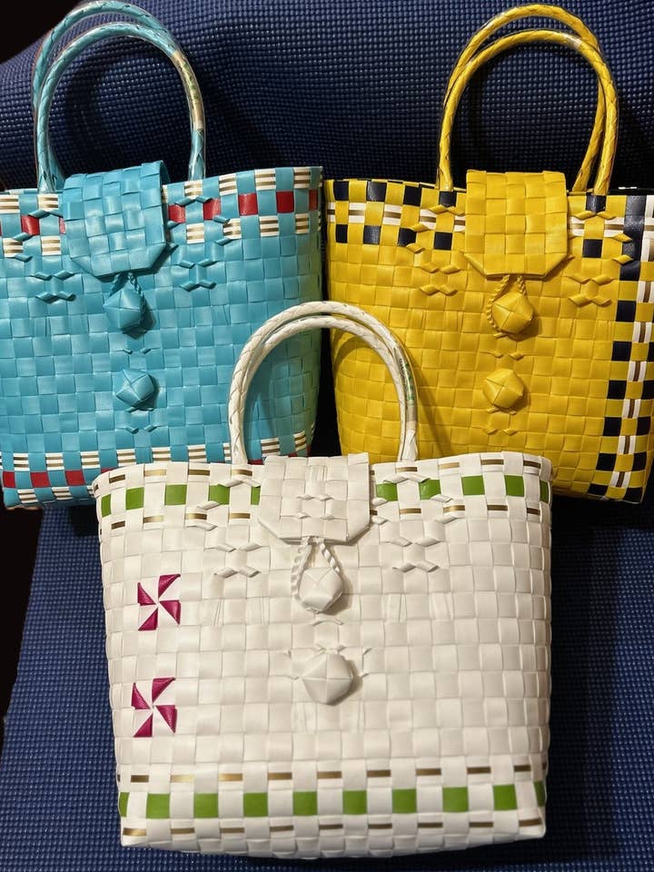 TARA TRAPEZOID TOTES for wholesale by HAPPIER VMINGACE