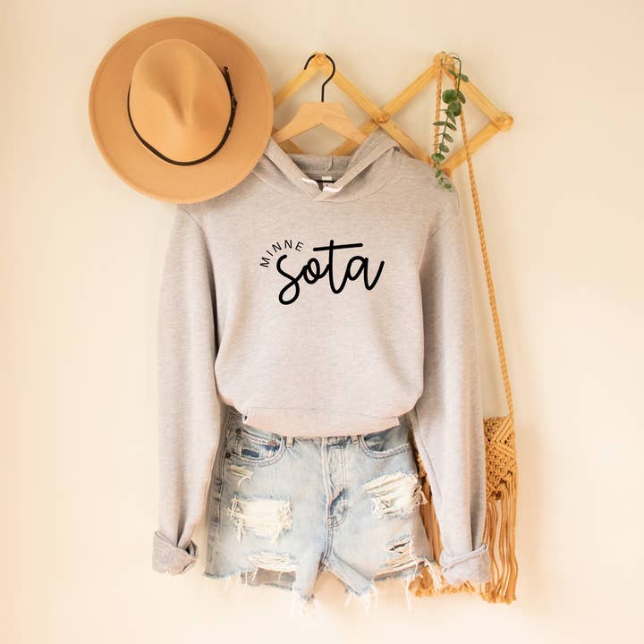 Autumn Rose Co. - Wholesale Hoodie - Women's - MinneSOTA Sweatshirt, Women's Midwest Hoodie