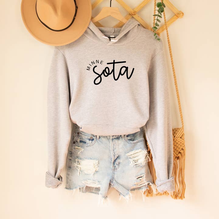 MinneSOTA Sweatshirt, Women's Midwest Hoodie for wholesale by Autumn Rose Co.