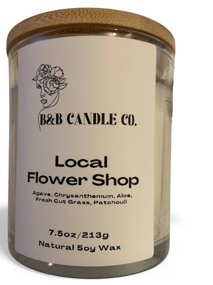 Lokales Blumengeschäft Kerze – Sauberes Blumenaroma – 7,5 oz Sojawachs für den Großhandel von B&B Candle Co.
