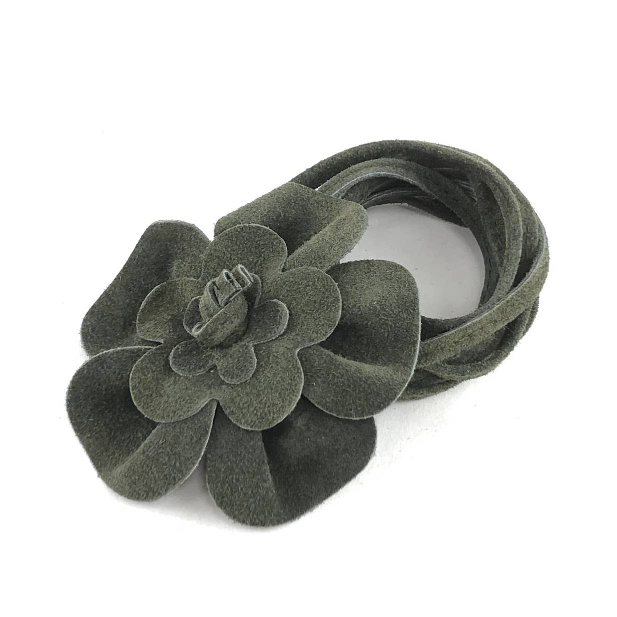 MILANO AMOUR - Wholesale Belt - Women's - BELT FLOWER MEDIUM SUEDE9