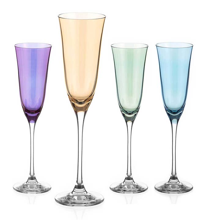 Diamante Coloured Champagne Flutes - ‘kate Colour Selection for wholesale by DIAMANTE