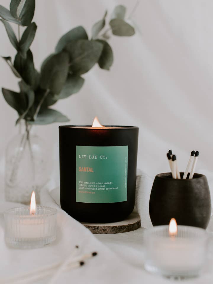 Santal - Rich Aroma Jar Filled Candle for wholesale by LIT LÀB CO.