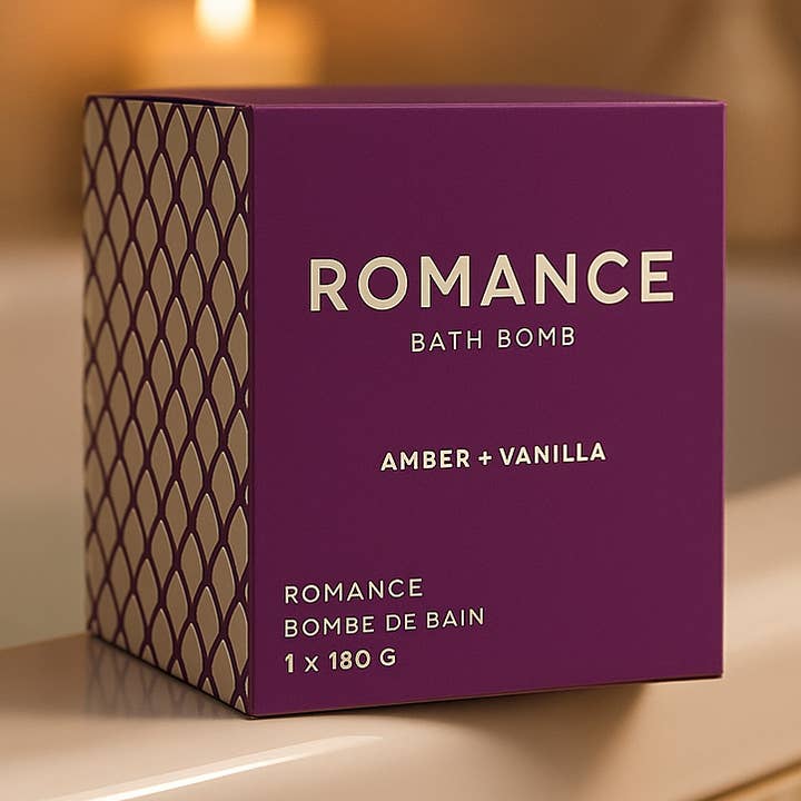 ROMANCE Bath Bomb for wholesale by Bare Skin Bar/By Steven