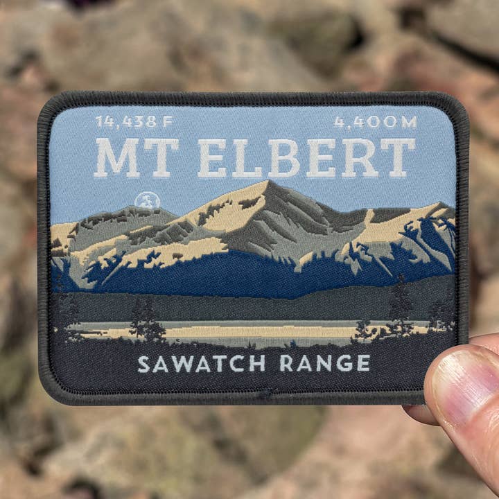 Mount Elbert Colorado 14er Patch (3.5" x 2.5") for wholesale by Hinterland Outdoors