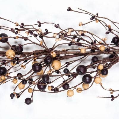 Mixed Berry Garland With Large Berries, 55In, Mulberry for wholesale by KMI International Corp.