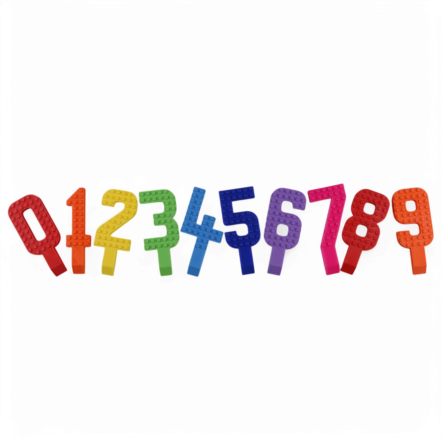 Made Happy Gifts – wholesale Tårta/Cupcake Topper – Tårtdekorationer i form av siffror kompatibla med LEGO®-klossar2
