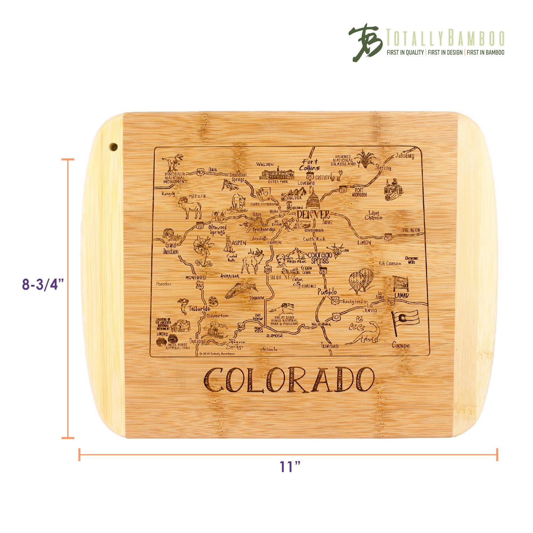 Totally Bamboo - Wholesale Cutting Board - A Slice of Life Colorado Cutting & Charcuterie Board5