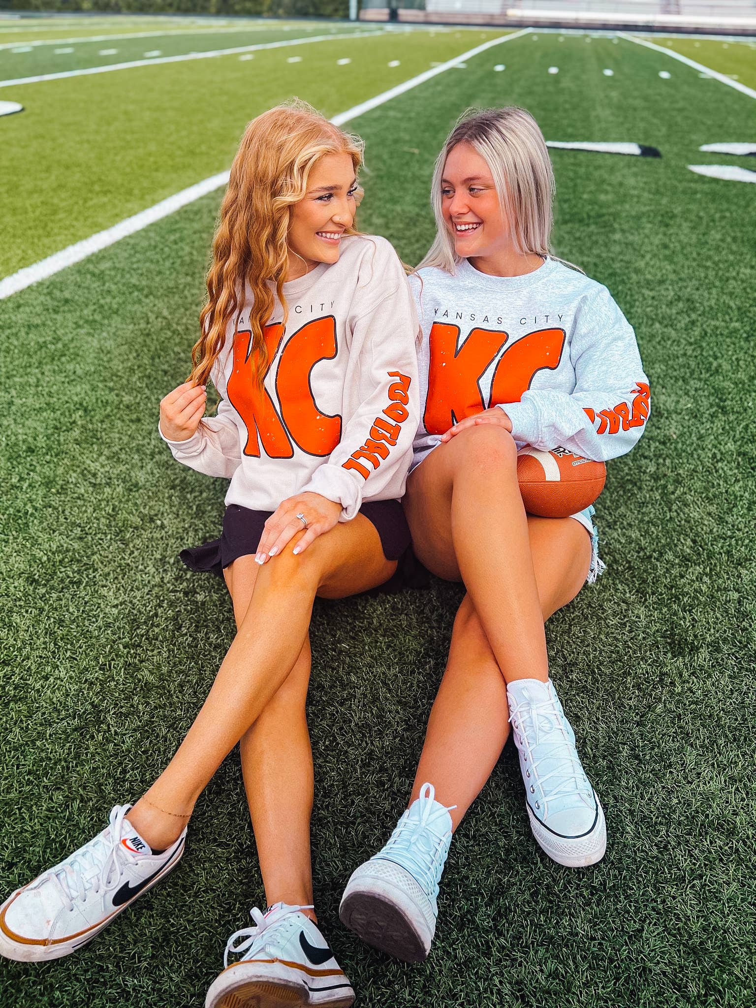 Country Charm Wholesale - Wholesale Graphic Sweatshirt - Unisex - Kansas City KC + Football sleeve11