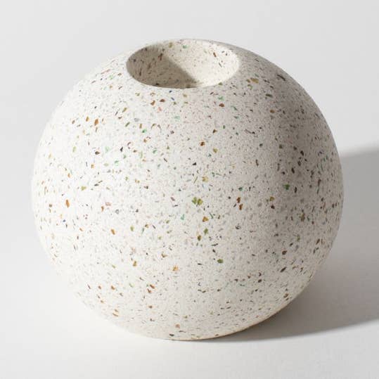 Sphere Ljusstakehållare | Vit Terrazzo för wholesale av pretti.cool