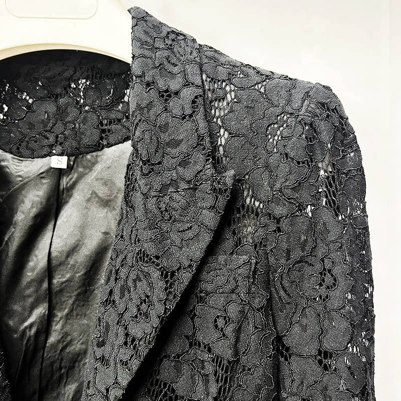 Productseeker – Großhandel Set aus Oberteil und Hose (NICHT Loungewear) – Damen – 30Y Eleganter Spitzenanzug: Schicker Blazer & Slim Fit gerade Hose Set18