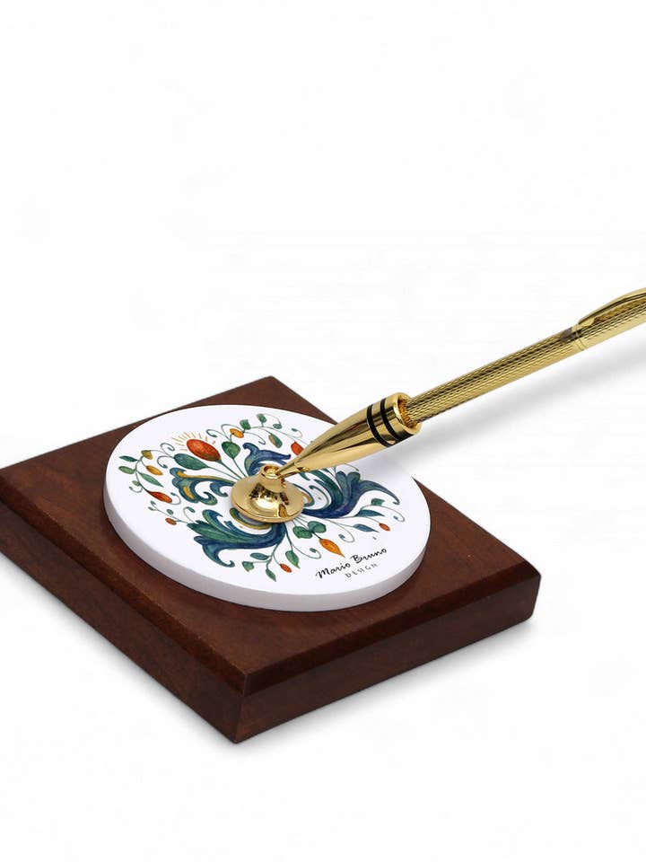 SUBLIMART: Traditionell italienisch inspirierter Stift-/Keramik-Stifthalter mit Stift (Design 02) für den Großhandel von SublimArt