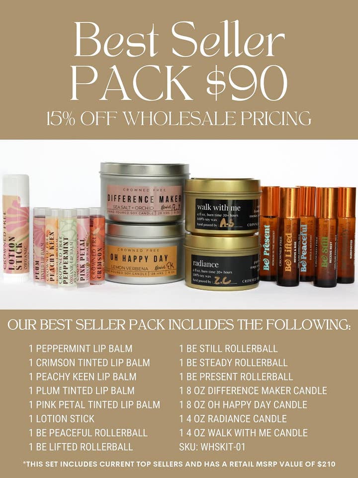 Bästsäljarpaket för wholesale av Crowned Free