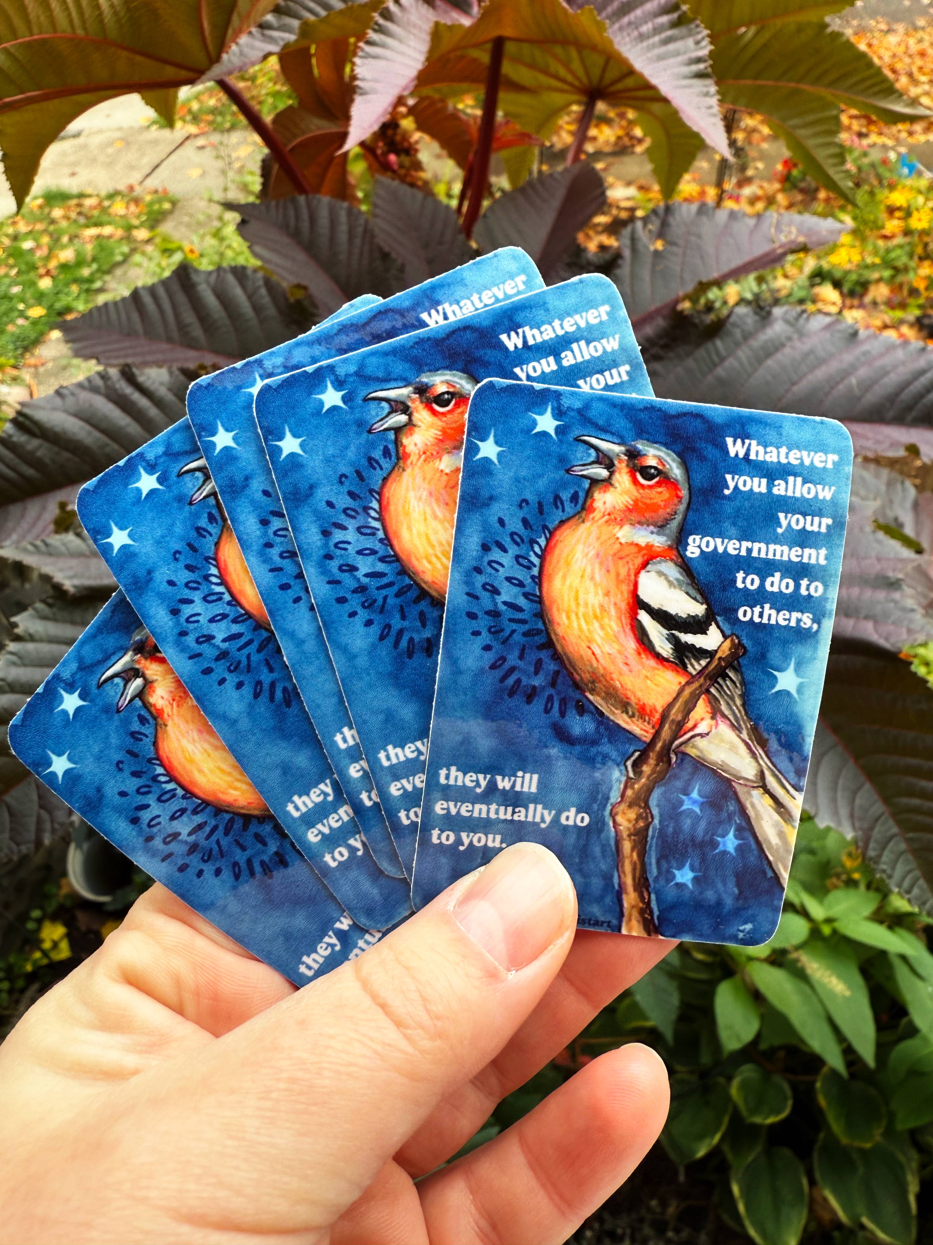 Fabulously Feminist - Wholesale Sticker - Whatever you allow your government to do to others: sticker5