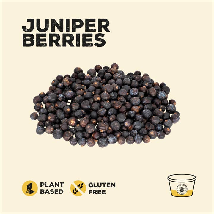 Nature Kitchen Co Ltd – Especiarias secas por atacado – Bagas de Zimbro 1 x 40g Frasco1