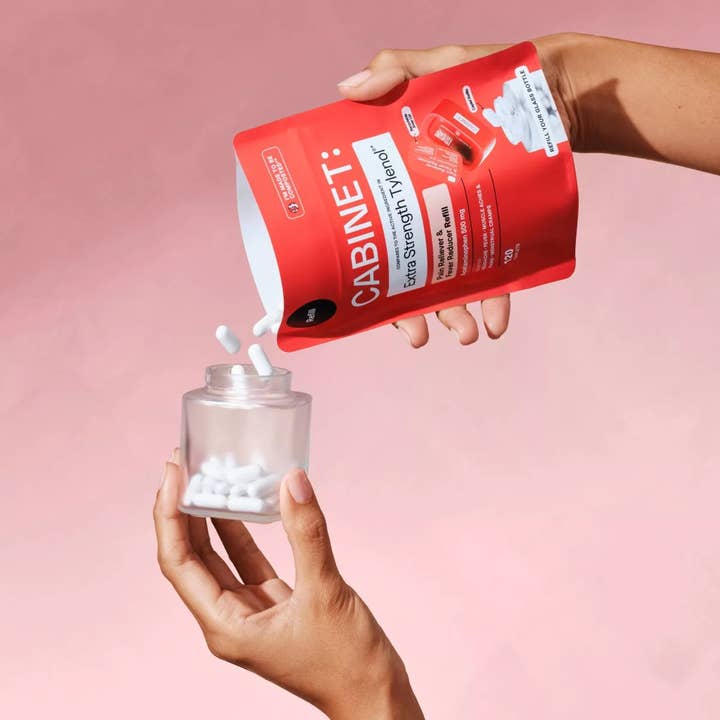 Cabinet Health - Wholesale Oral Supplement/Vitamin - Pain Reliever & Fever Reducer Compostable Refill Pouch 120ct2