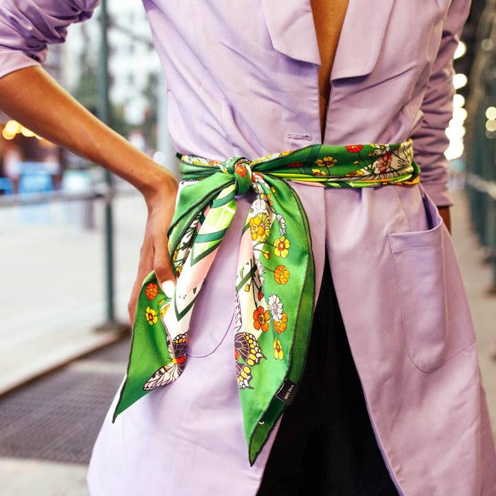 CB Grey - Wholesale Scarf - Women's - The Carson Silk Scarf1