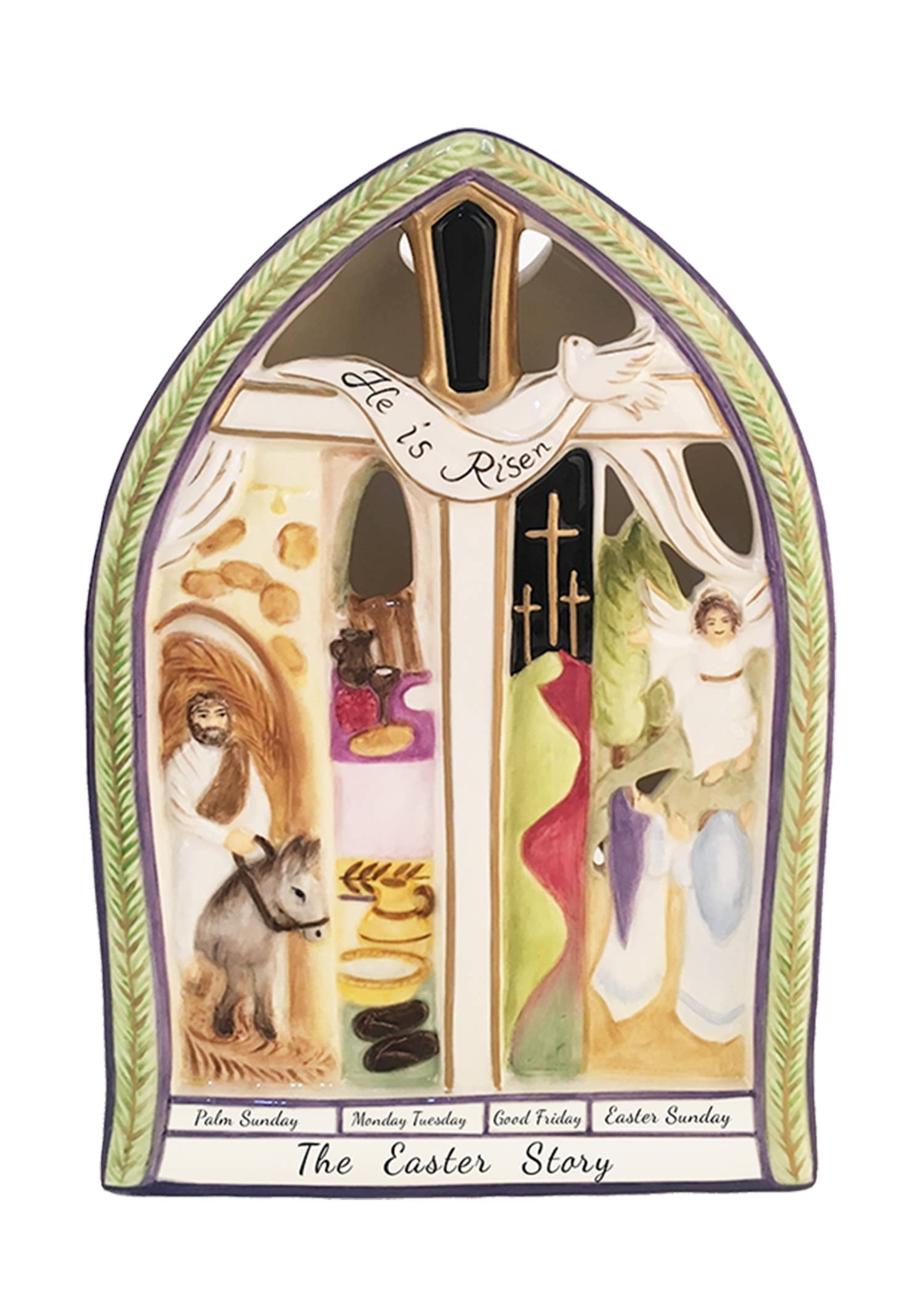 Blue Sky Clayworks - Wholesale Candle Holder - DELUXE EASTER PASSION SCENE TEALIGHT HOLDER